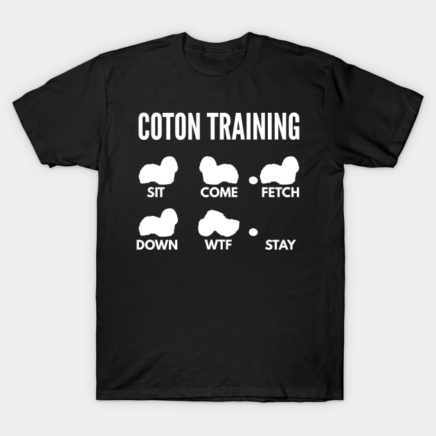 Coton Training Coton de Tulear Tricks T-Shirt by DoggyStyles